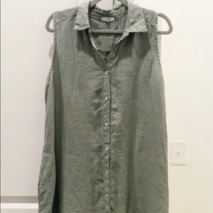 Shirt dress with pockets